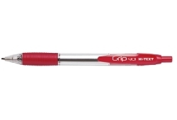 Penna a scatto colore rosso punta 1mm cf. 12 pz