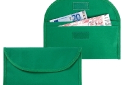 Art. FS585J, Portadocumenti in poliestere. Chiusura con velcro. Doppi scomparti.