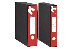 Raccoglitore protocollo e commerciale dorso 8cm Rosso