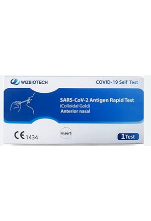WIZBIOTECH TEST ANTIGENICO RAPIDO AUTODIAGNOSTICO COVID-19 TAMPONE NASALE, 1 KIT