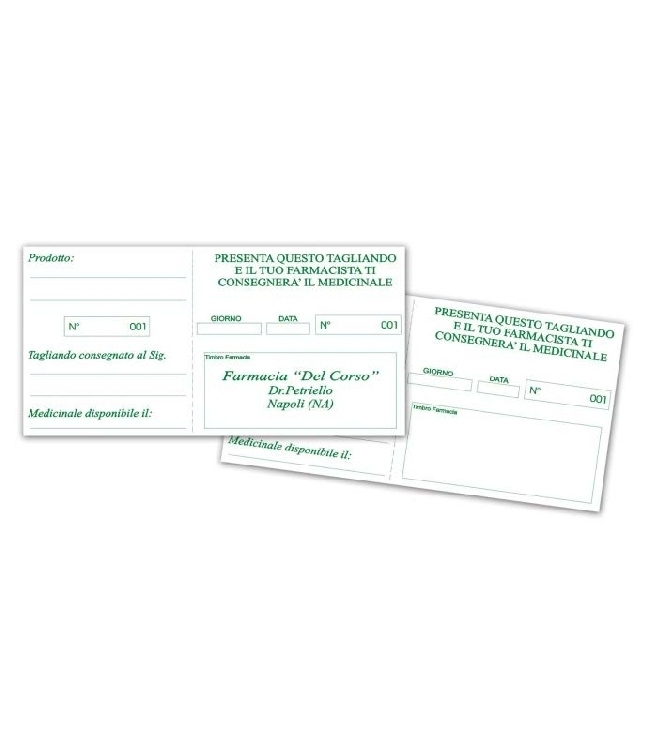 Art. FS2035, Blocchetto memo medicinali conf. 50pz.
