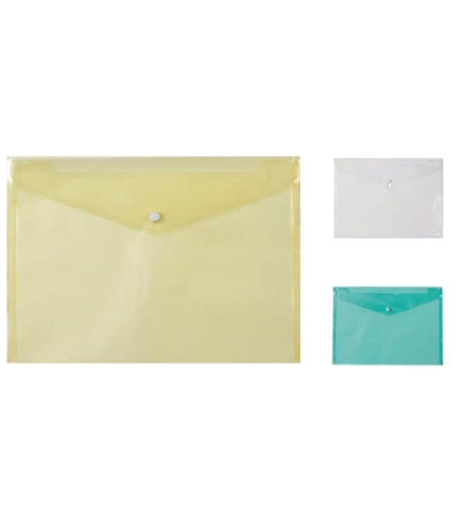 Art. FS507H, Busta portadocumenti. Chiusura con bottone bianco.